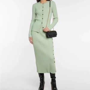Tory Burch Mint green sweater and skirt set